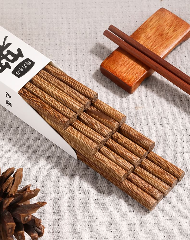 Home Simply - Houten eetstokjes (verschillende designs) / Set