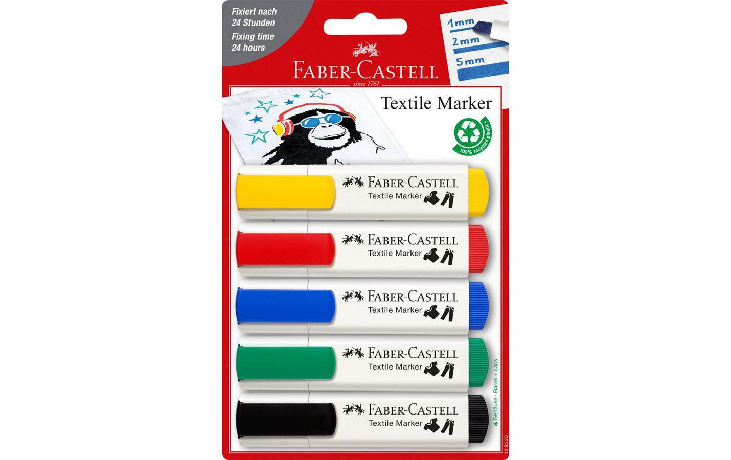Textilmarker Standard 5 StückMarker für Textilien