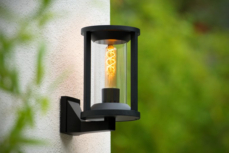 Lucide Cadix wandlamp buiten IP65 zwart