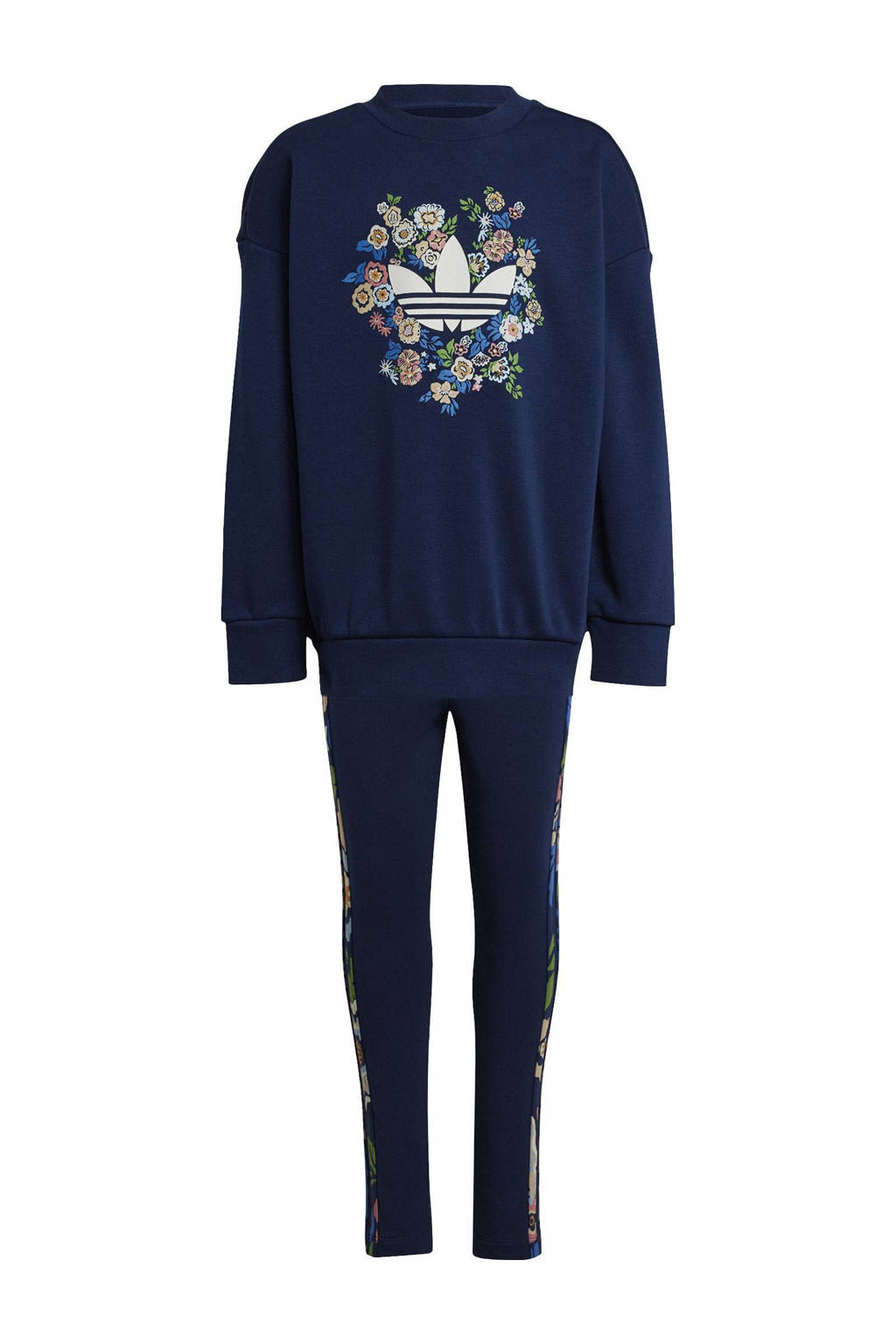 adidas sweater + legging blauw
