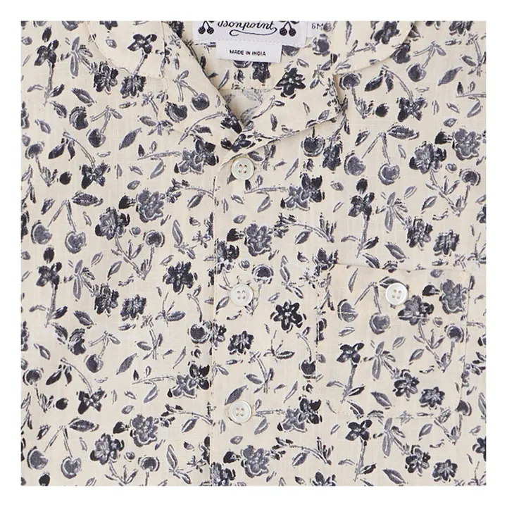 Bonpoint Chemise Fleurie Gerald | Gris