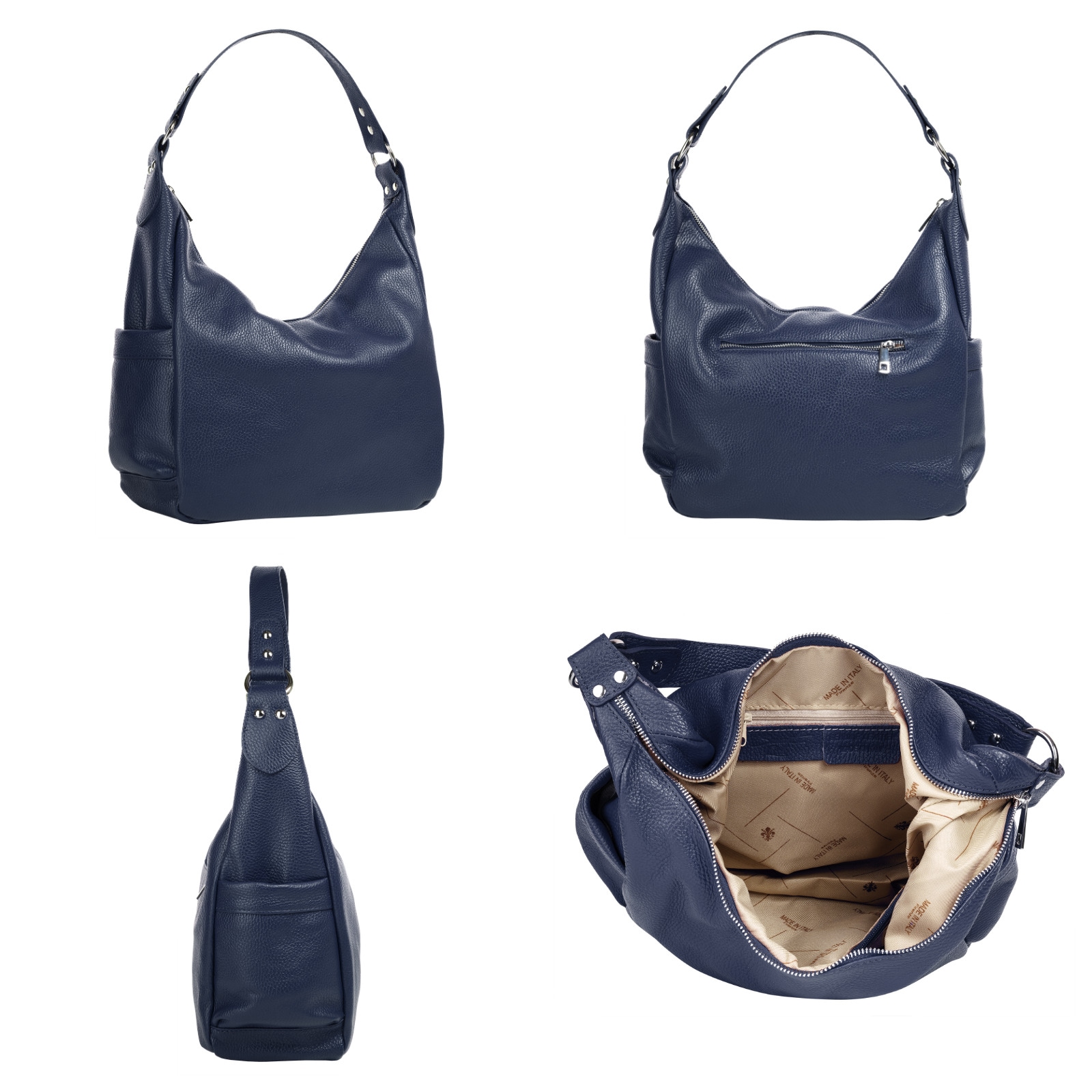 Samantha Look Shopper echt Leder, Made in Italy