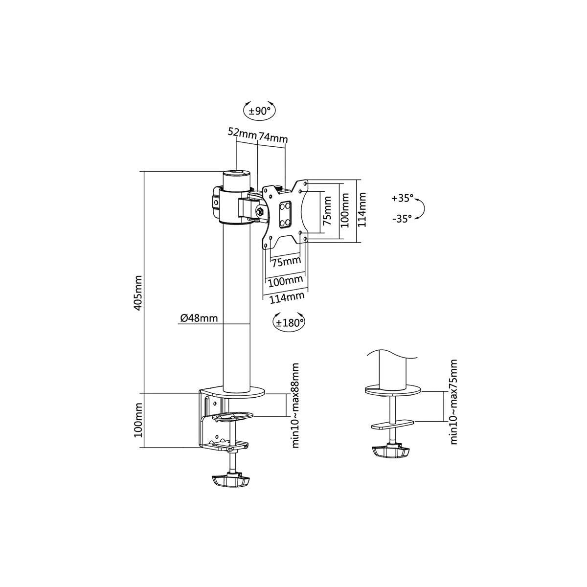 LogiLink Monitorarm 17-32