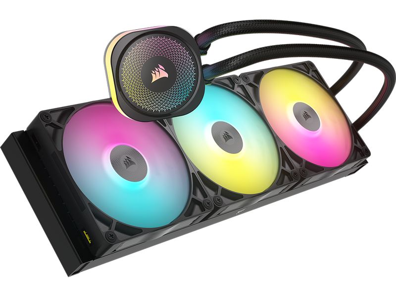 Corsair Wasserkühlung CORSAIR iCUE LINK TITAN 420 RX RGB RGB Wasserkühlung mit 140mm Lüfter