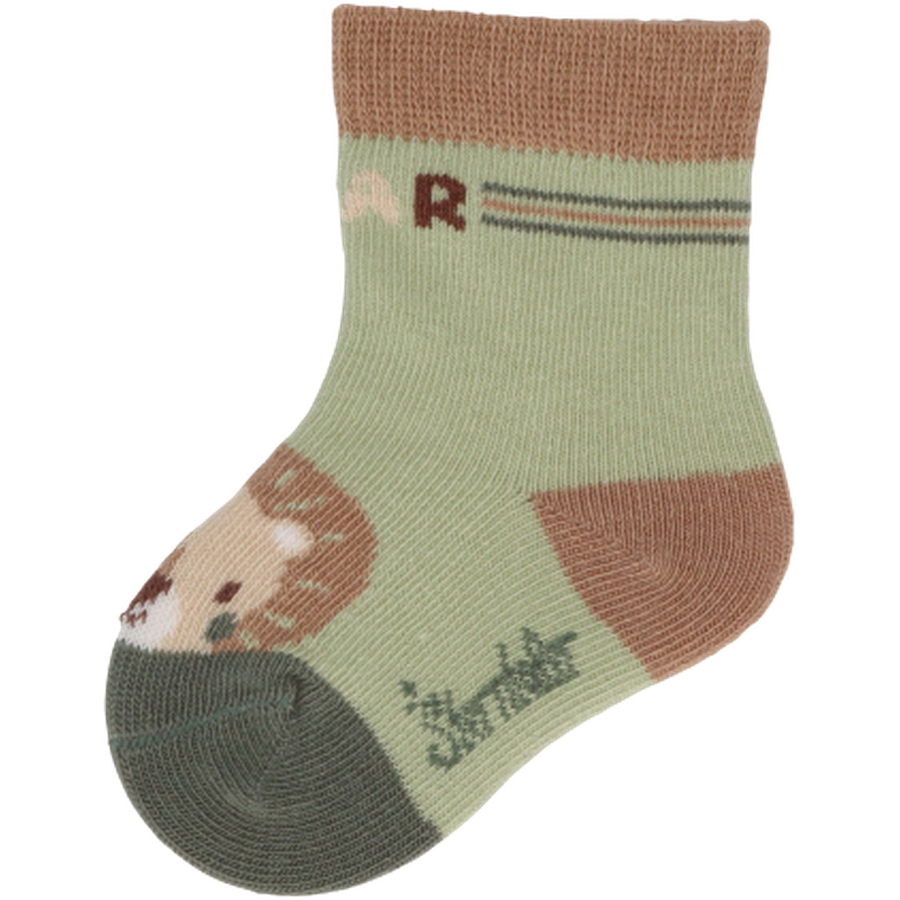 Sterntaler Baby-Socken 3er-Pack Löwe blassgrün