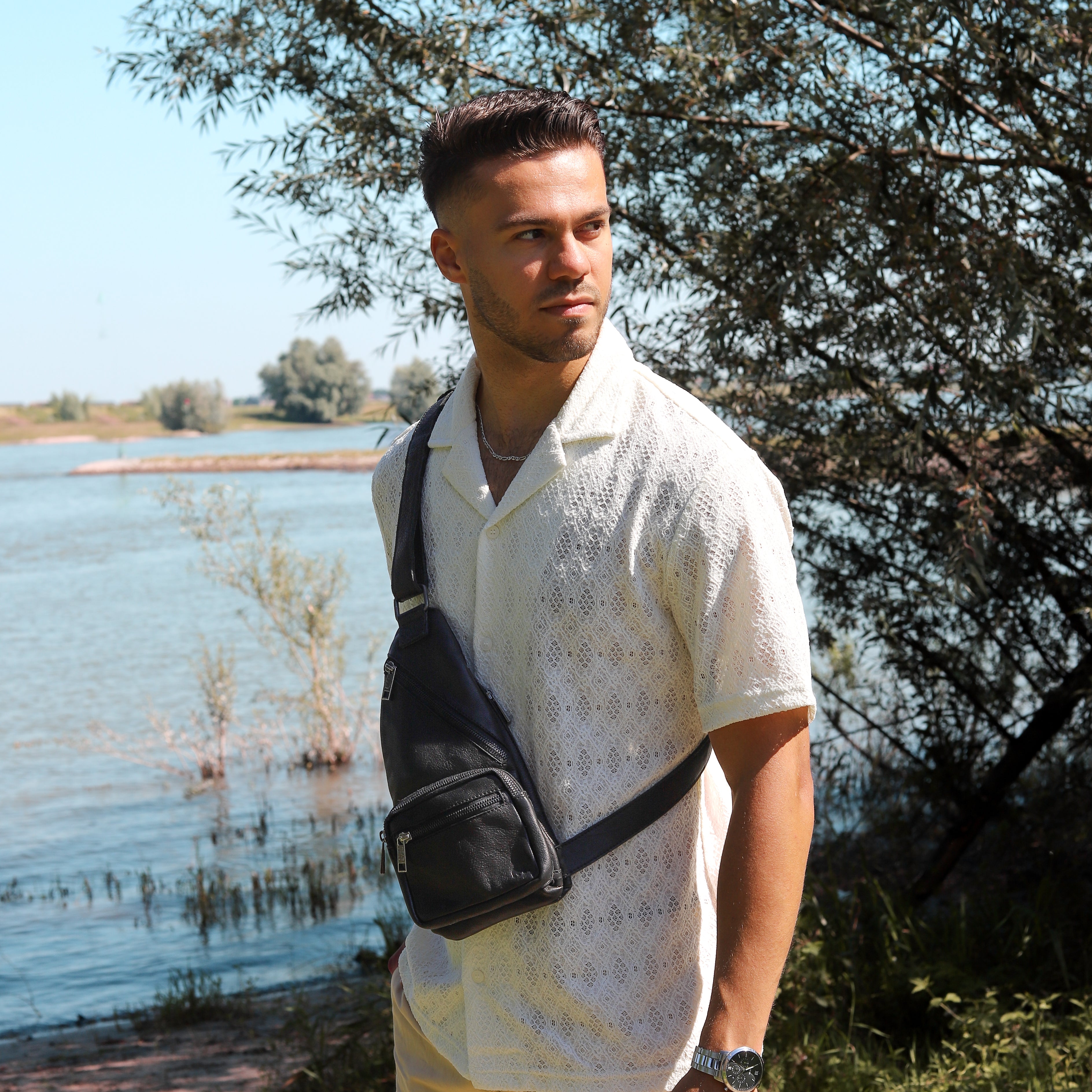 Crossbody tas 'Nolani' zwart Zwart