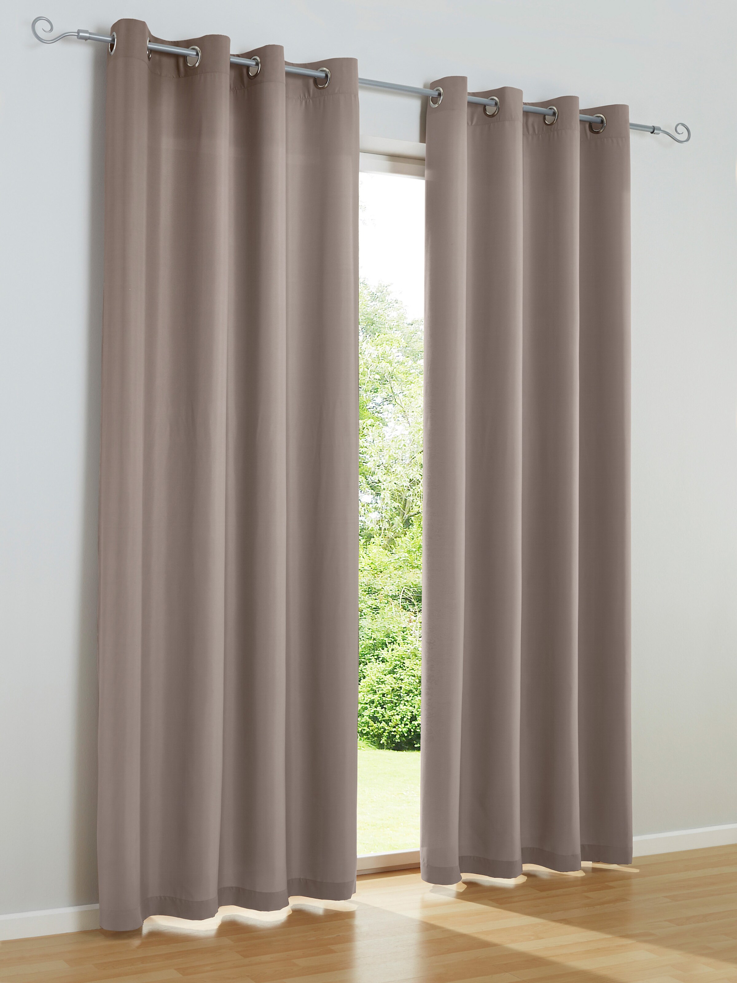 heine home Dekoschal in taupe