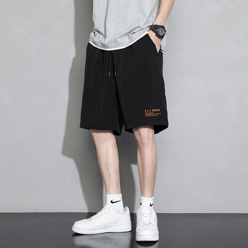 Blueforce - Shorts met trekkoord en letters