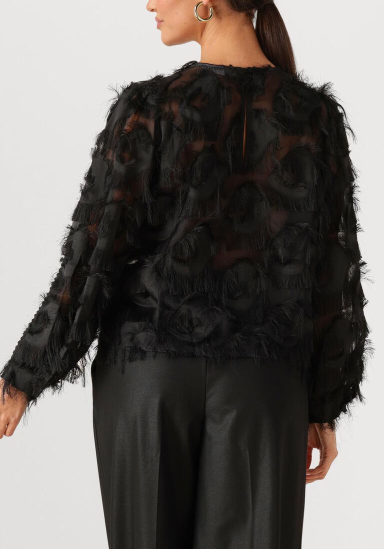 zwarte co'couture blouses syracc structure blouse