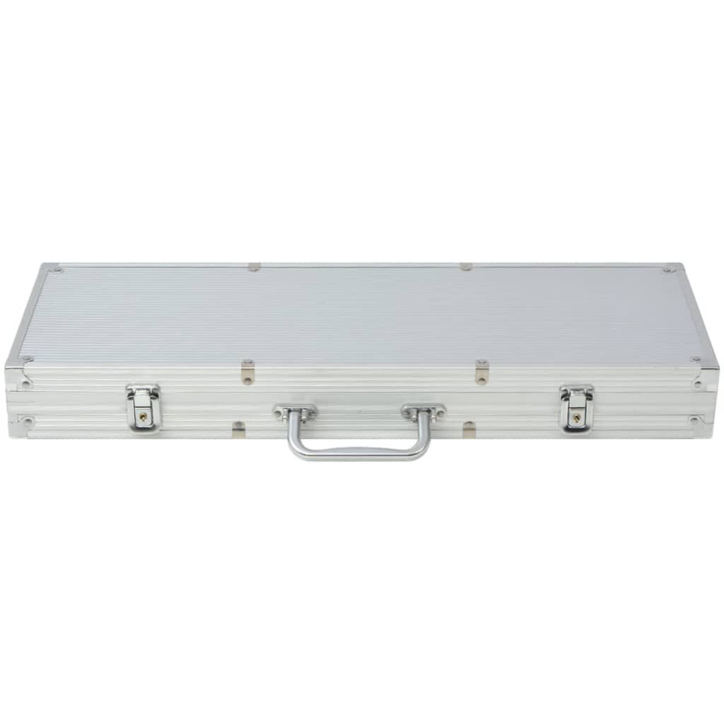 vidaXL Pokerset 500 Chips Aluminium