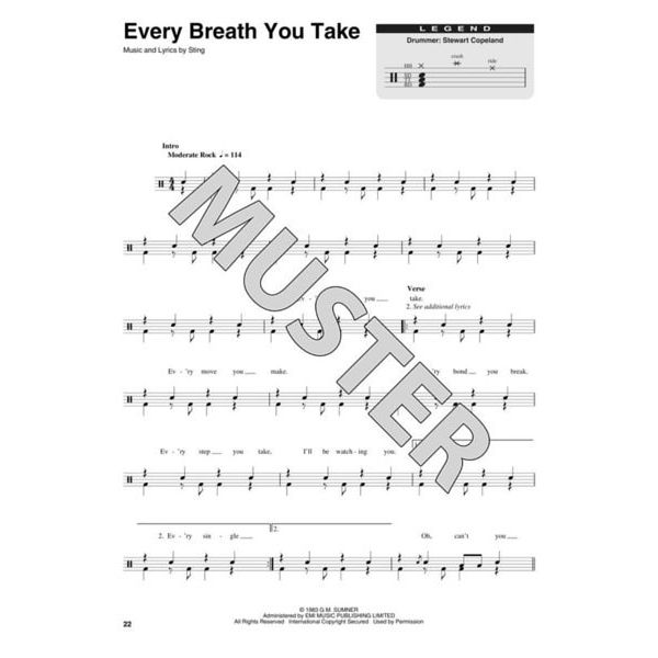 Hal Leonard Drum Play-Along The Police