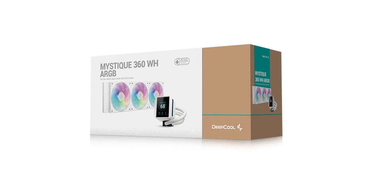 DeepCoolMYSTIQUE 360 ARGB waterkoeling  (Wit, 4-pins PWM fan-connector)