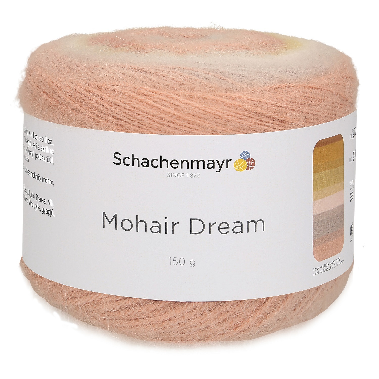 Handstrickgarn MOHAIR DREAM - pastel-color - 150g