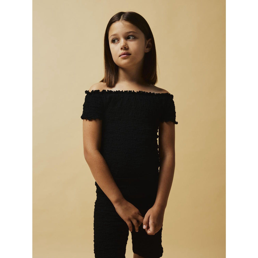 Køb Name It Black Halisse Kort T-Shirt | Luksusbaby