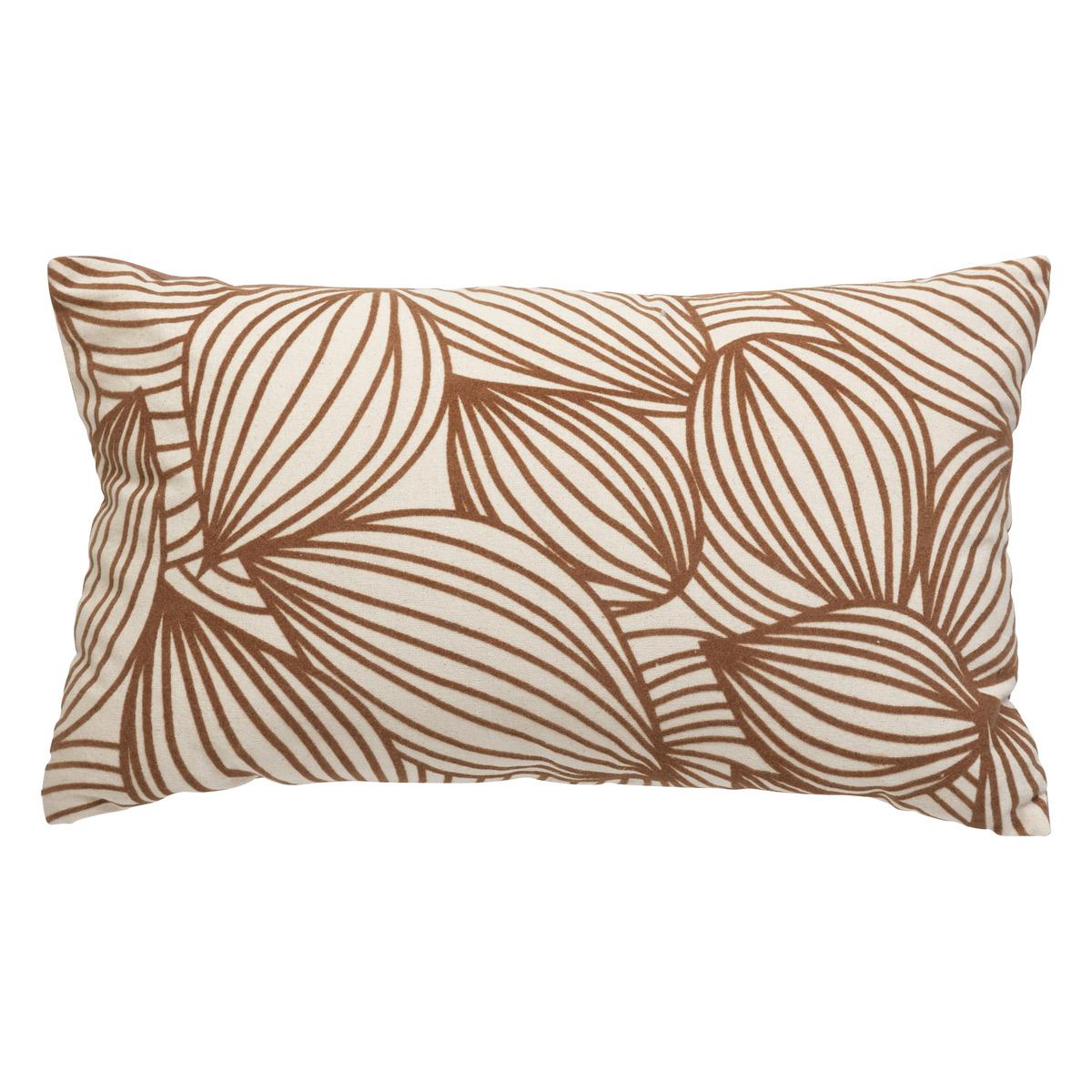 COUSSIN COTON FLOQUE AUTOMNE RUSTY 30X50CM