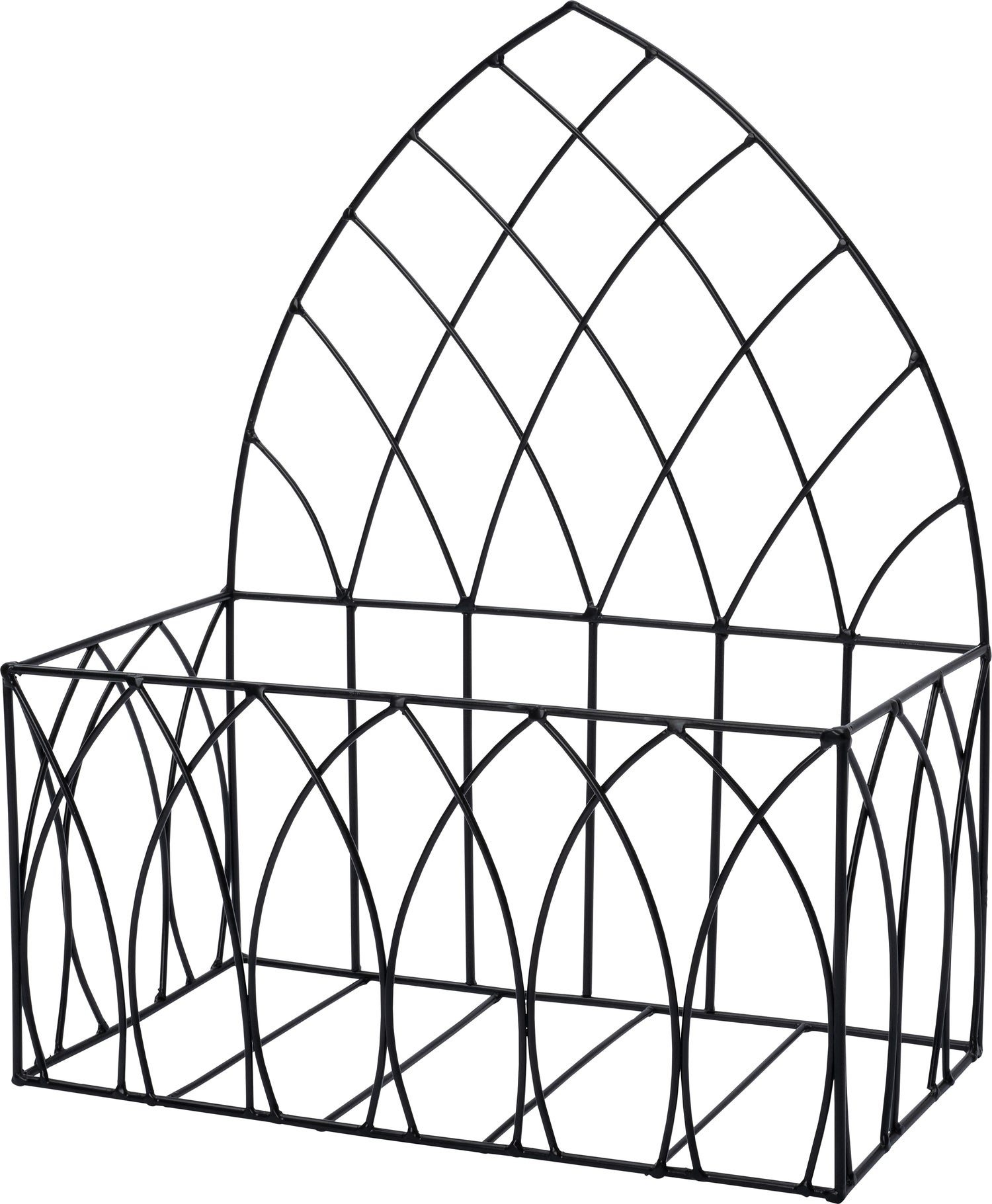 Intratuin wandplanter zwart 35 x 17 x 43 cm