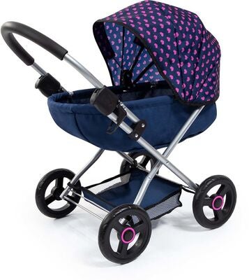 Bayer Design Dukkevogn Cosy, Blå/Rosa