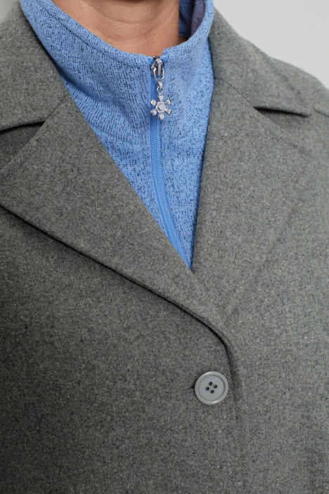 Cape, Straight Fit, meliertes Muster, 3/4-Ärmel