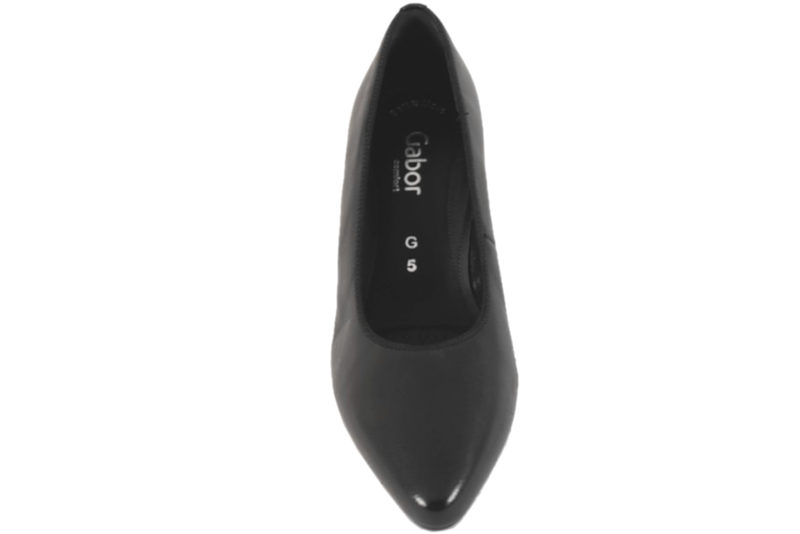 GABOR SORT PUMPS I GLAT SKIND