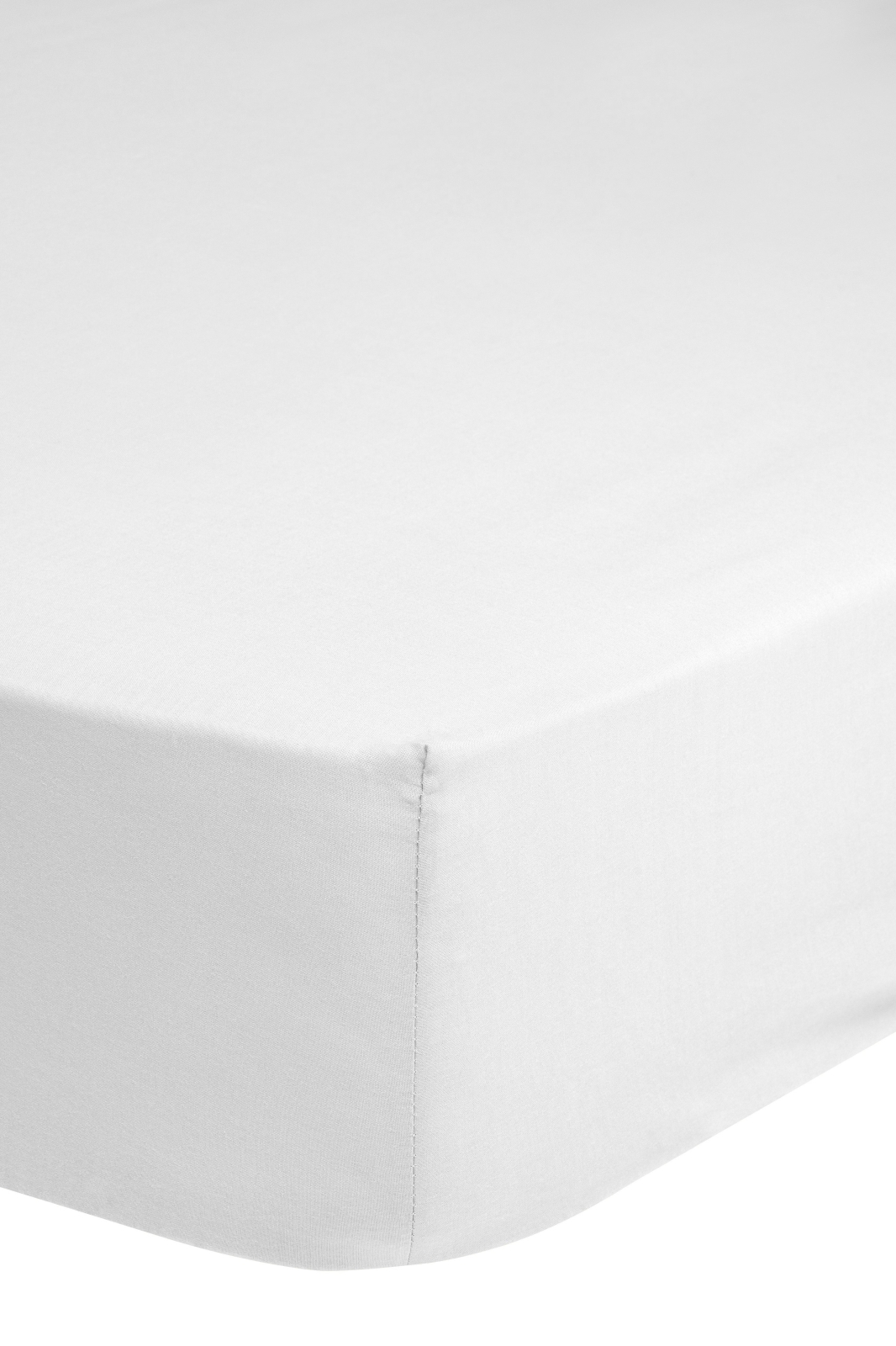 Satin-Spannbetttuch - weiß - 90x200 cm