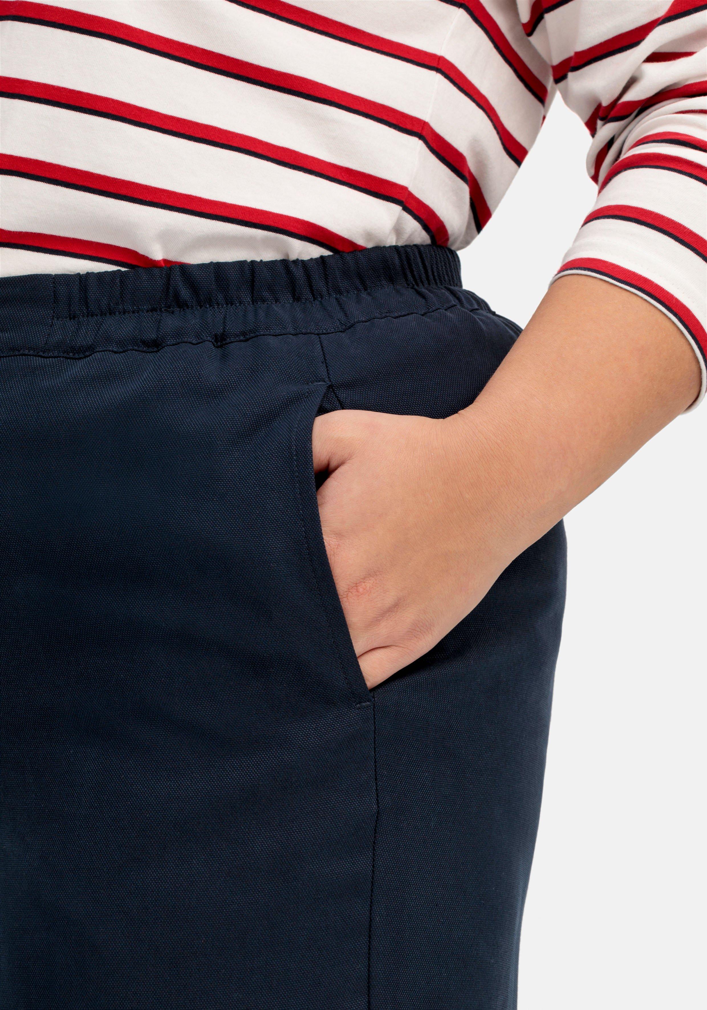 Schmale Hose mit Gummibund aus TENCEL™ Lyocell