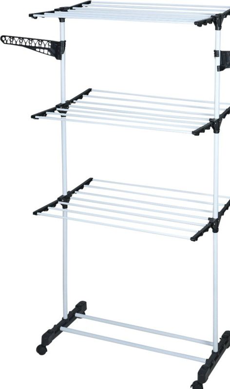 Droogtoren 6 rekken 80x57x165 cm - 17 meter droogruimte - Wit