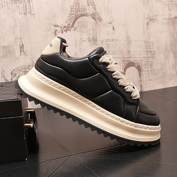 Mr Ozera - Veterschoenen met letters en platform