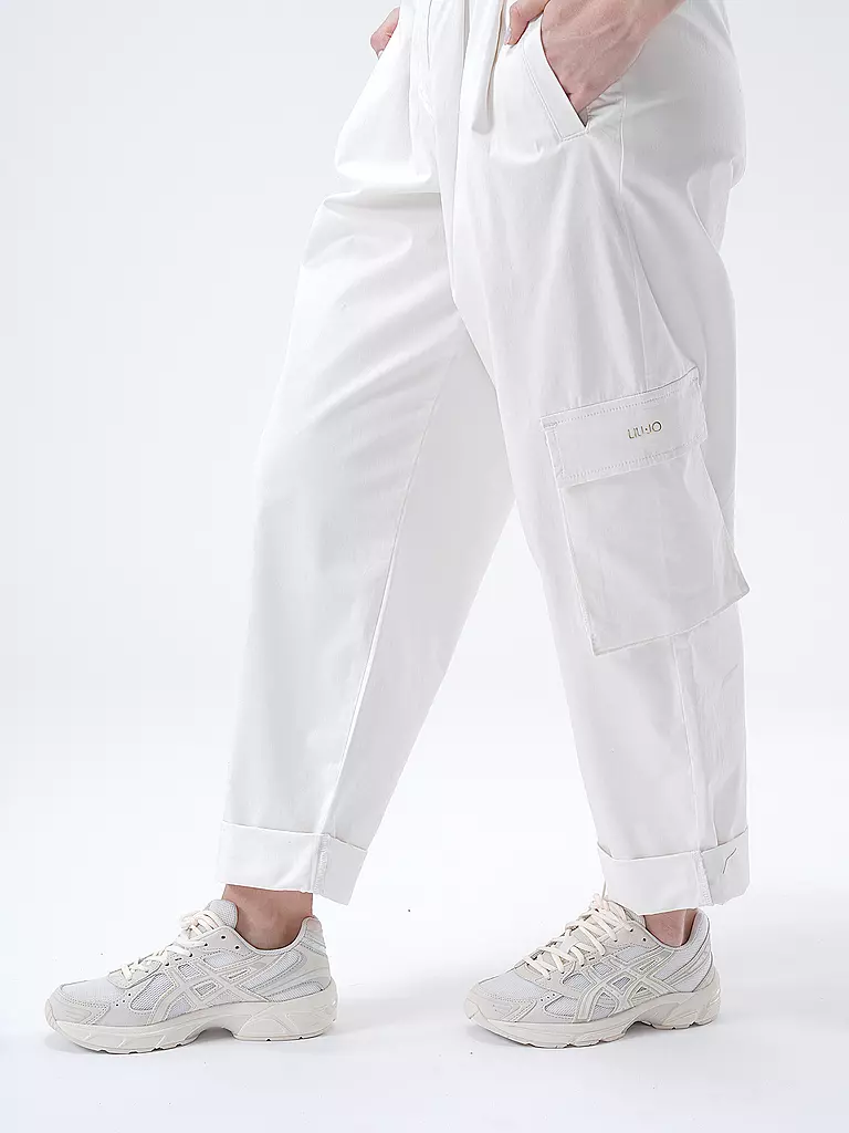 LIU JO Cargohose NAVETTA weiss