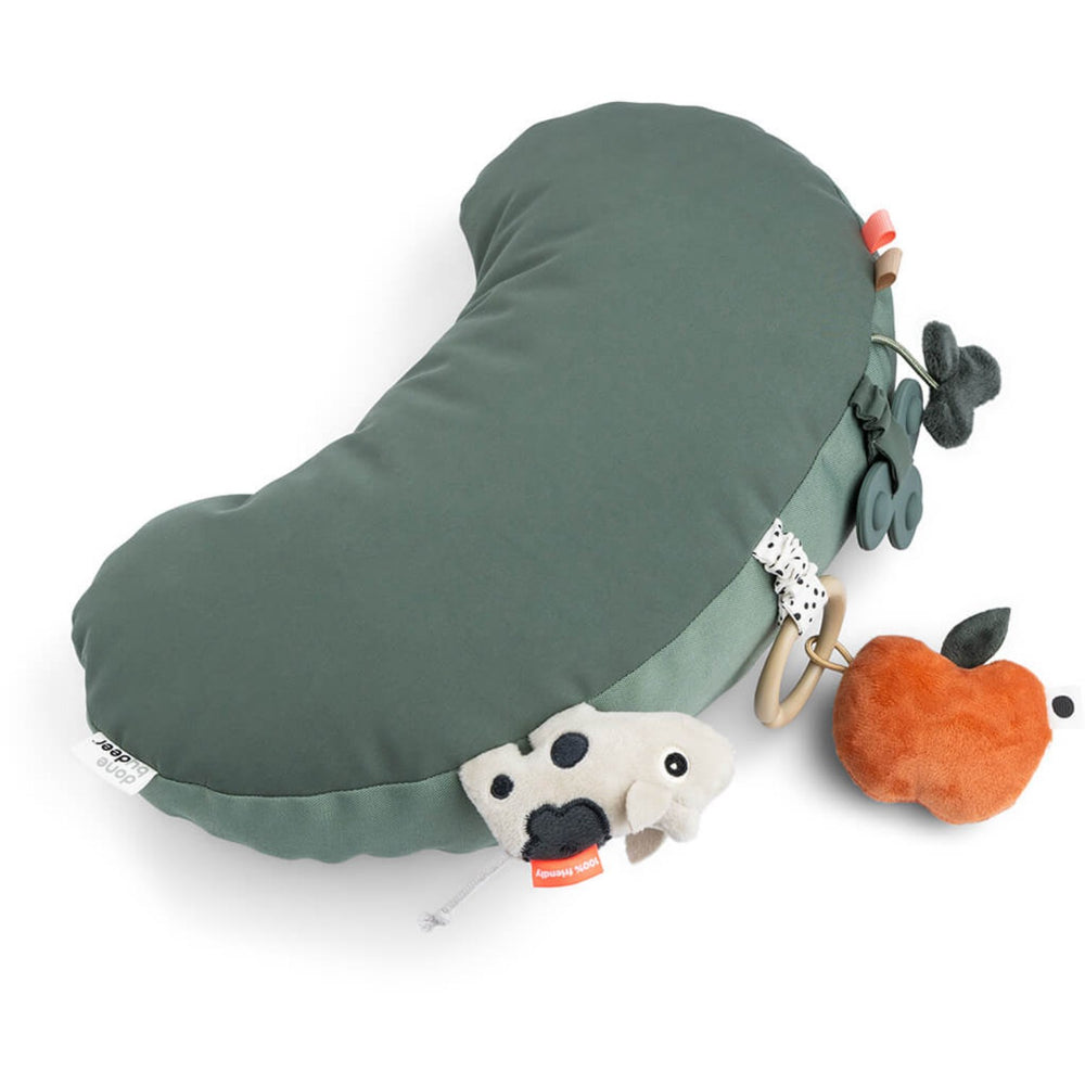 Køb DonebyDeer Grøn Tummy time aktivitetspude Tiny farm
