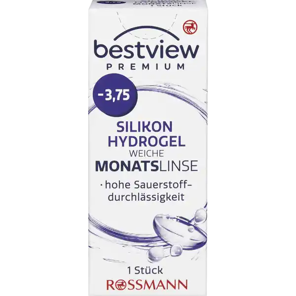 Premium weiche Monatslinse Silikon Hydrogel -3,75