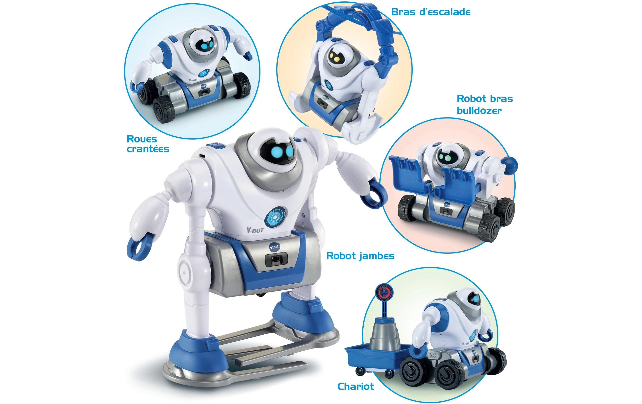 Roboter V-Bot 5 en 1 -FR-Motorisierter Roboter mit verschiedenen Bewegungen