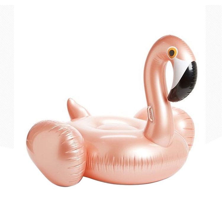 (200cm) Grosse Aufblasbare Wasser Luftmatratze Liegesofa Badeinsel - Roségoldener Flamingo
