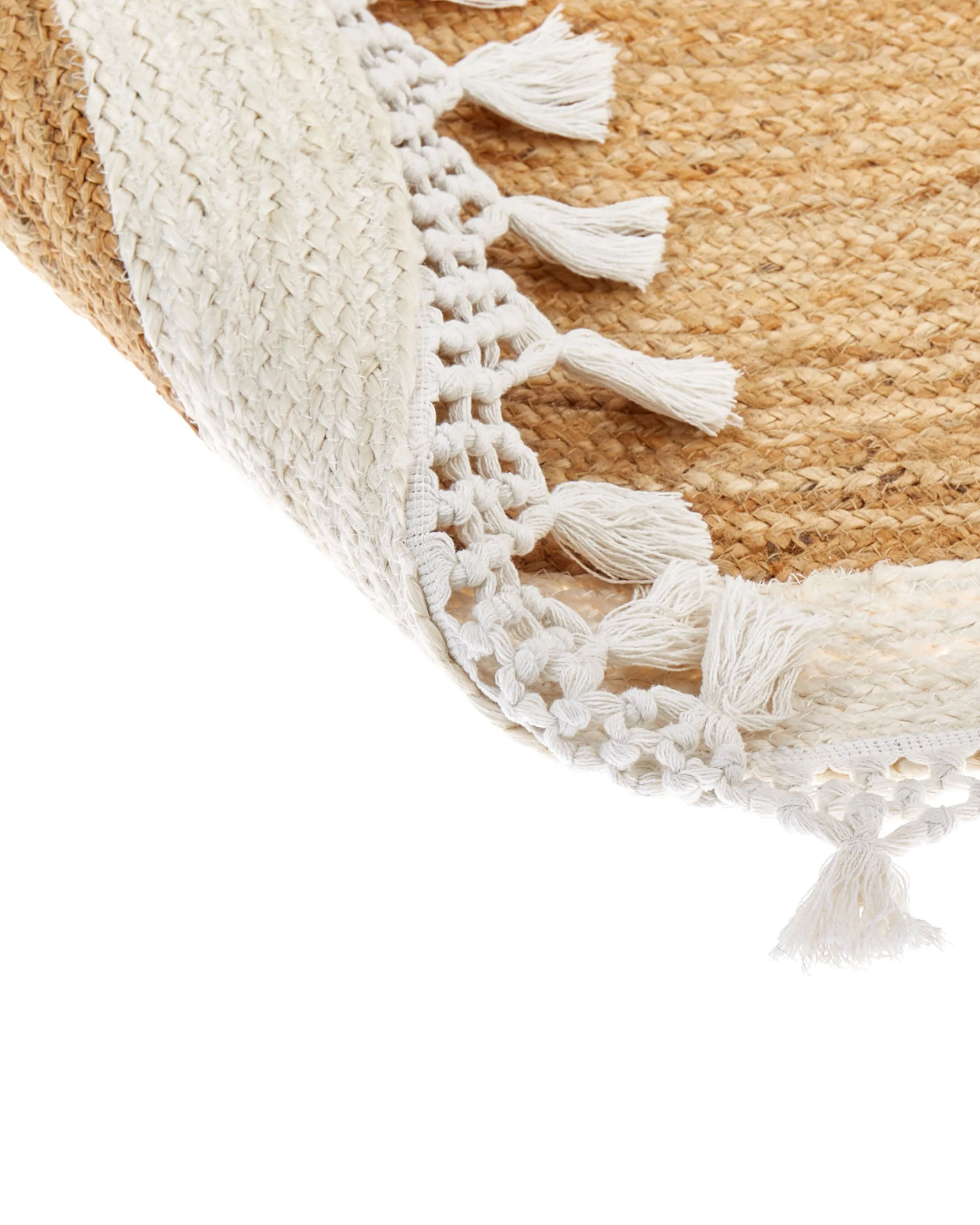 Vloerkleed MARTS Wit ø 140 cm Jute