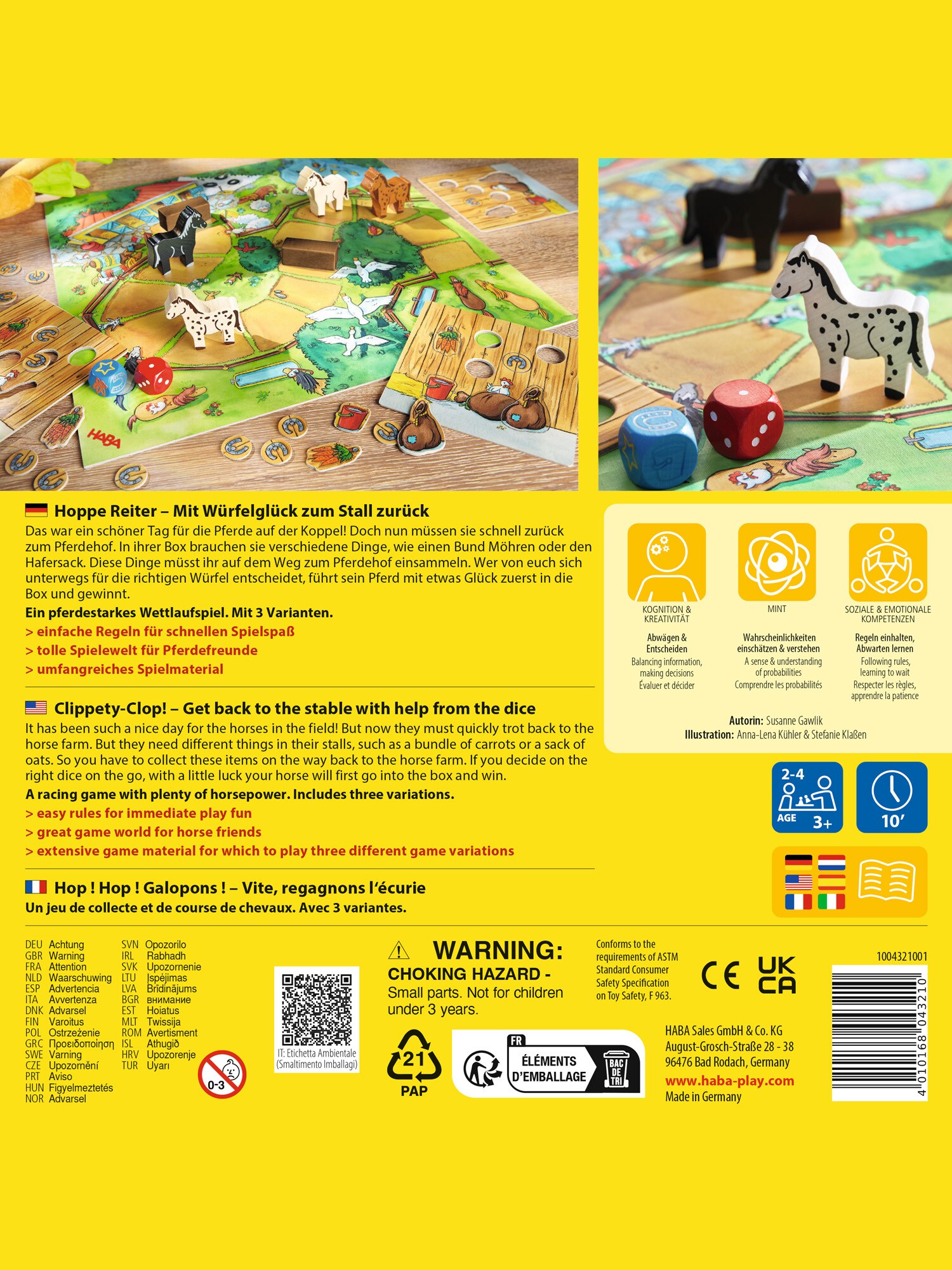 HABA Unisex Spiel Hoppe Reiter 1er Pack