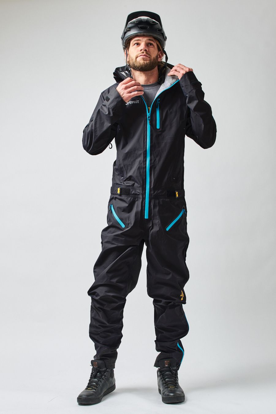 Dirtlej Dirtsuit Prime Edition heldragt med lange ben Sort