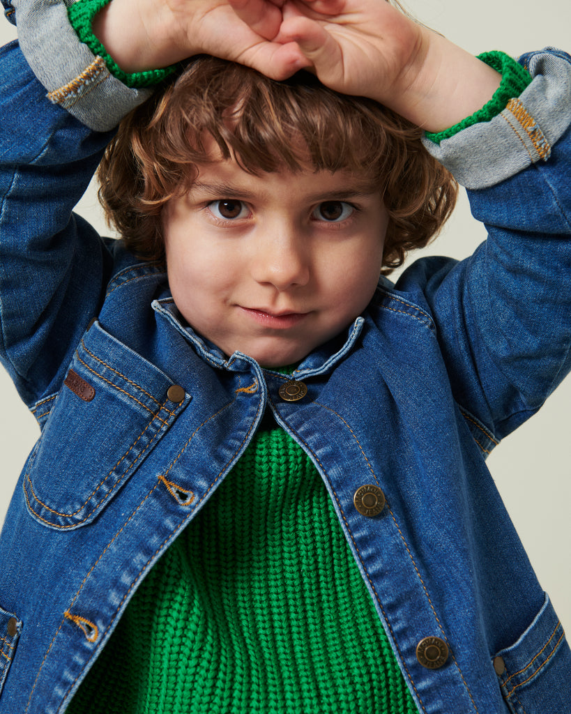 Tota, Strikbluse - Emerald