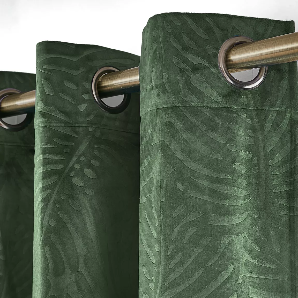 Rideau obscurcissant velours (140 x 180 cm) Fern Vert romarin