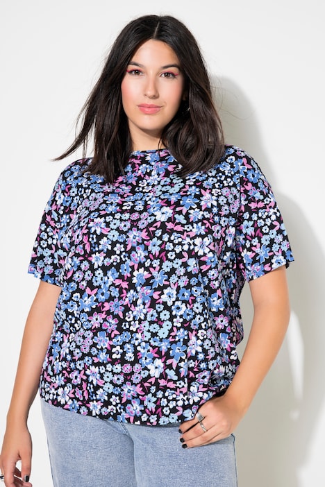 T-Shirt, oversized, Millefleur Print