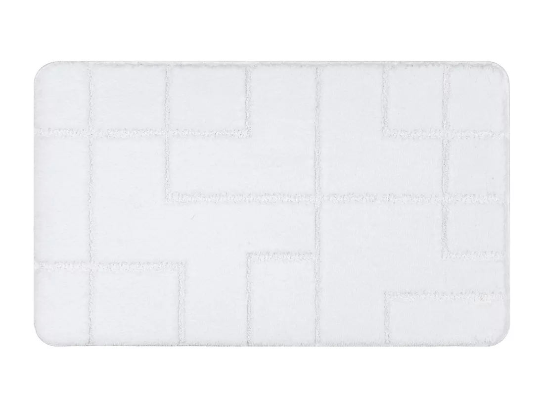 Tapis de salle de bain SUPREME LINES, lignes, antidérapant, doux - bl 50x80 cm