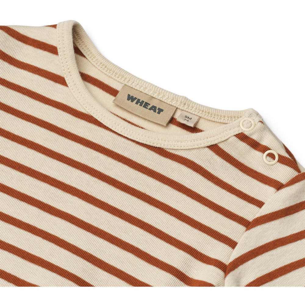 Køb Wheat Warm Caramel Stripe Body L/S Berti