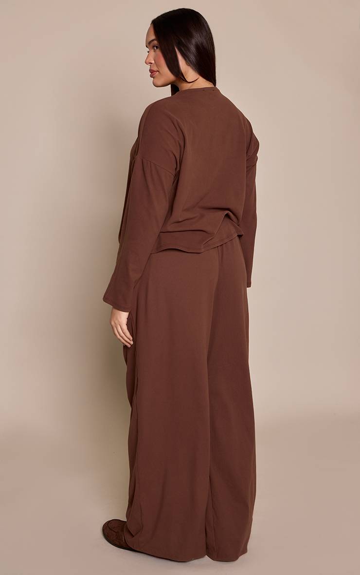 Pantalon Large Grande Taille À Toucher Doux