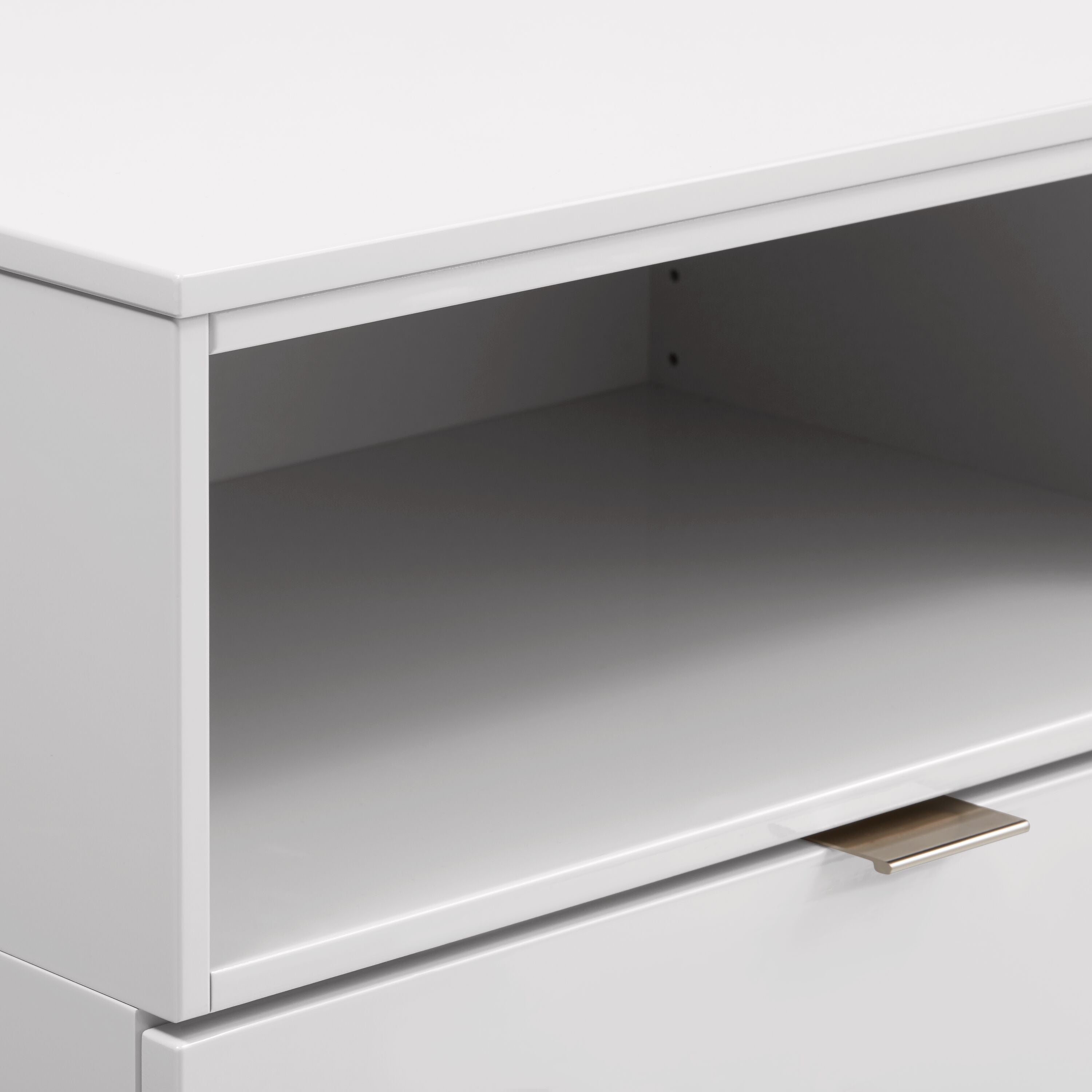 TILL Kommode - Hellgrau / B: 56.0 cm x T: 41.0 cm x H: 124.7 cm