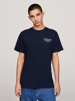 Camiseta Essencial Slim Fit com Estampa de Logo