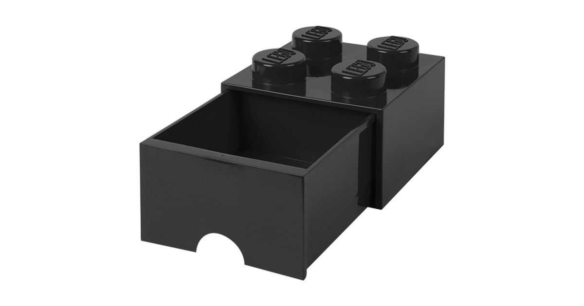 Room CopenhagenLEGO Brick Drawer 4 Zwart opbergdoos  (Zwart)