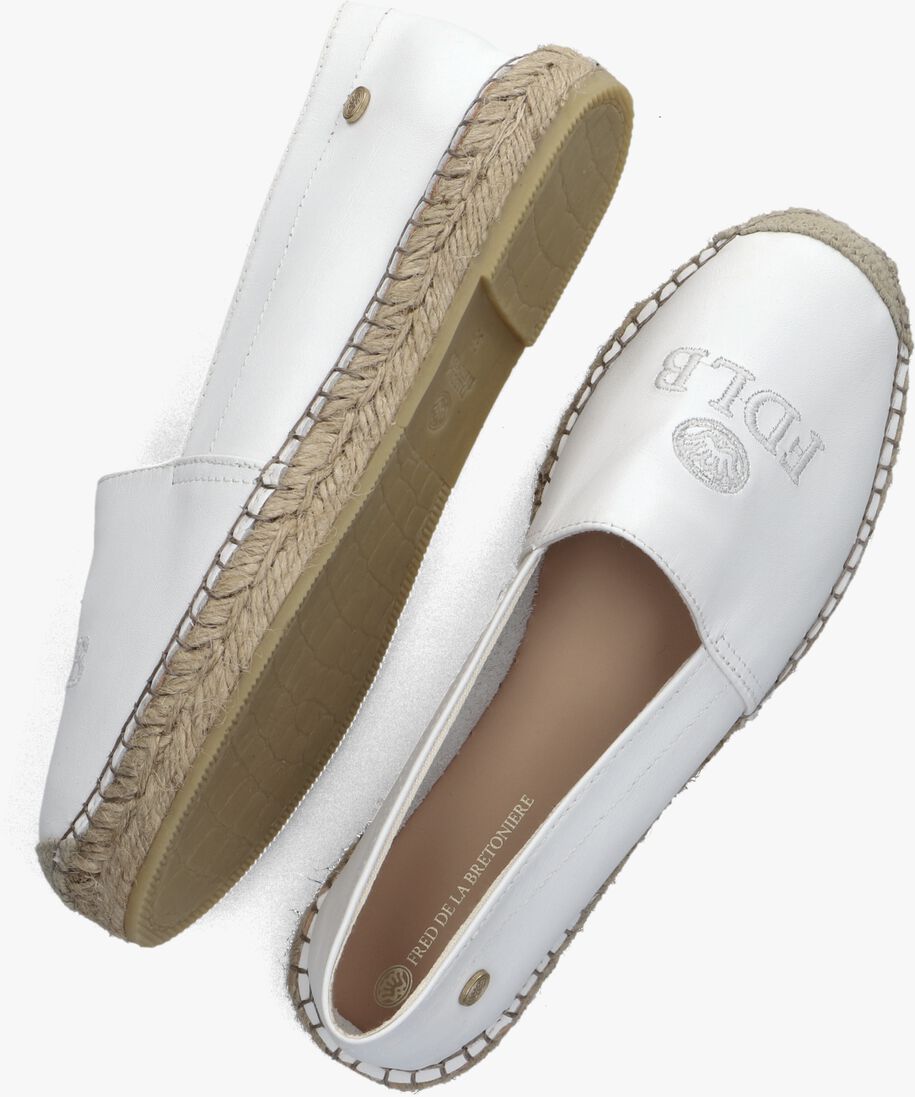 FRED DE LA BRETONIERE witte fred de la bretoniere espadrilles 152010254