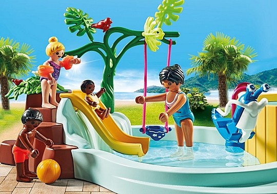 Playmobil - Børnepool med boblebad (71529)