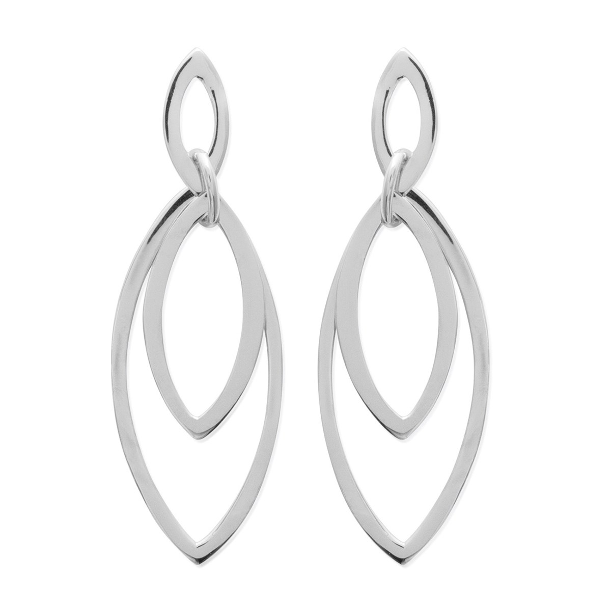 Boucles d'oreilles Brillaxis pendantes argent