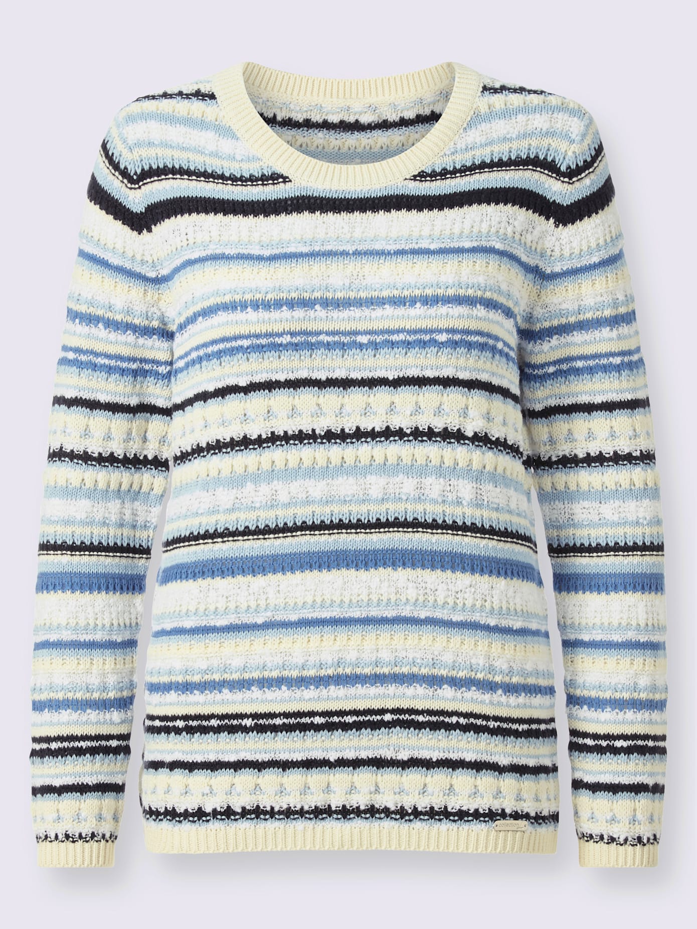 Pull à rayures 65% coton