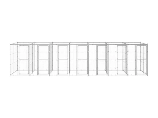 Chenil extérieur cage enclos 770 x 220 x 180 cm 02_0000409