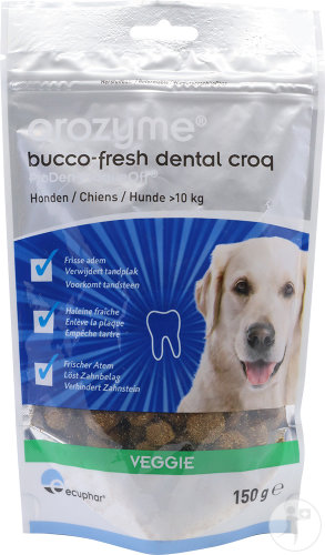 Ecuphar Orozyme Bucco-Fresh Dental Croq Chien >10kg Sachet 150g